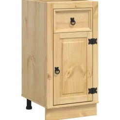 vidaXL Armoire avec tiroir SKI Brun Miel 40 x 46 x 81,5 cm Pin massif