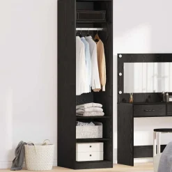 vidaXL Armoire Chêne noir 50 x 50 x 200 cm Bois d'ingénierie