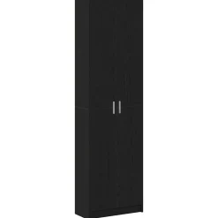 Armoires & Meubles De Rangement-vidaXL Armoire Chêne noir 55 x 25 x 189 cm Bois d'ingénierie Ch&ecirc;ne noir