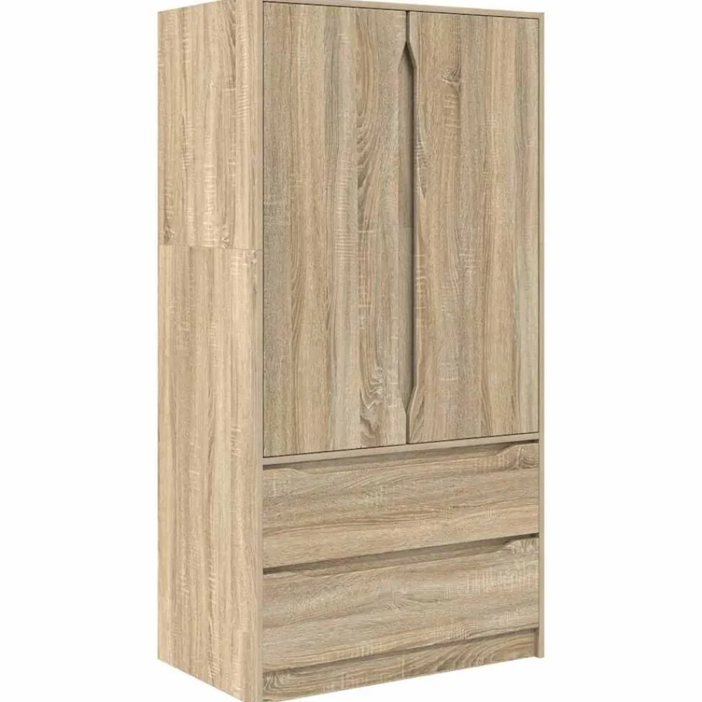 Armoires & Meubles De Rangement-vidaXL Armoire Chêne Sonoma 79,5 x 49 x 156 cm Bois d’ingénierie Chêne sonoma