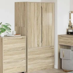 Armoires & Meubles De Rangement-vidaXL Armoire Chêne Sonoma 79,5 x 49 x 156 cm Bois d’ingénierie Ch&ecirc;ne sonoma