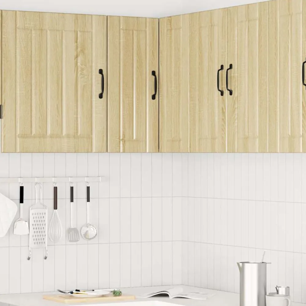 vidaXL Armoire d'angle murale de cuisine Lucca chêne sonoma