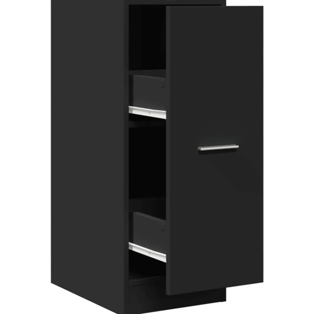 Armoires & Meubles De Rangement-vidaXL Armoire d'apothicaire 30x41x77,5 cm bois d'ingénierie Noir