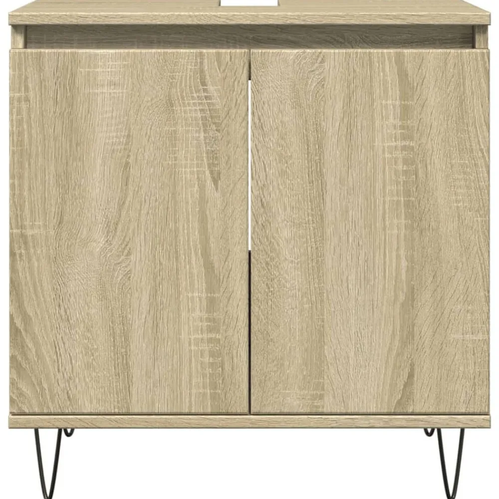 vidaXL Armoire de bain chêne sonoma 58x33x60 cm bois d'ingénierie
