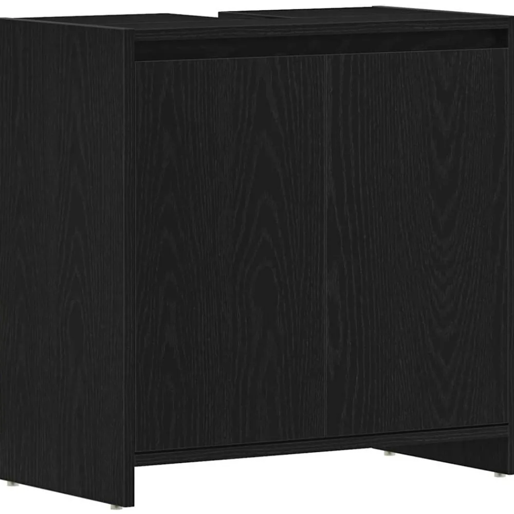 Ensembles De Meubles-vidaXL Armoire de bain chêne noir 60x33x60 cm bois d'ingénierie Chêne noir
