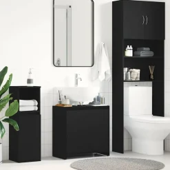 Ensembles De Meubles-vidaXL Armoire de bain chêne noir 60x33x60 cm bois d'ingénierie Ch&ecirc;ne noir