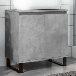 Ensembles De Meubles-vidaXL Armoire de bain 58x33x60 cm bois d'ingénierie Gris béton