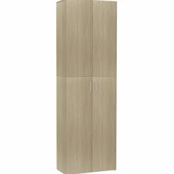 Armoires & Meubles De Rangement-vidaXL Armoire de bureau Chêne sonoma 60x32x190 cm Bois d'ingénierie Chêne sonoma