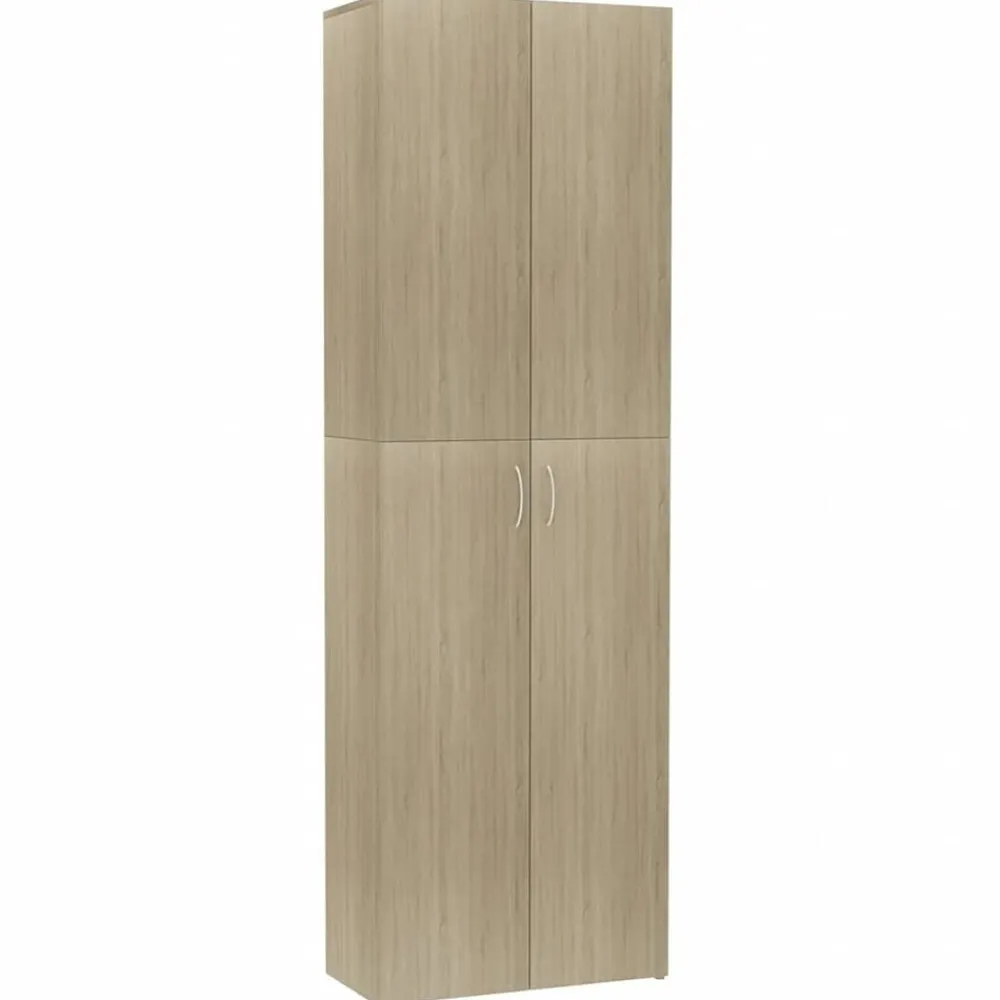 Armoires & Meubles De Rangement-vidaXL Armoire de bureau Chêne sonoma 60x32x190 cm Bois d'ingénierie Chêne sonoma