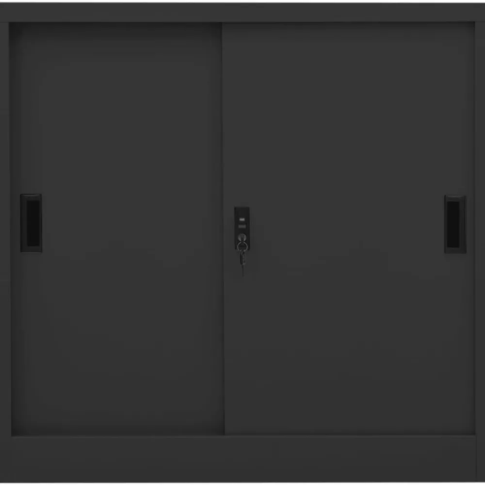 vidaXL Armoire de bureau porte coulissante 90x40x90cm Acier