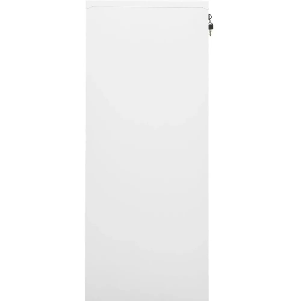Armoires & Meubles De Rangement-vidaXL Armoire de bureau 90x40x102 cm Acier Blanc