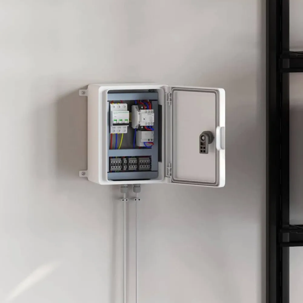 Accessoires Électriques-vidaXL Armoire de contrôle 25 x 13 x 24 cm Plastic ABS Gris