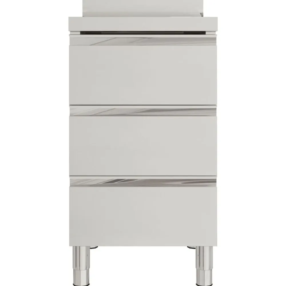 Restauration-vidaXL Armoire de cuisine commerciale avec 3 tiroirs 50 x 60 x 96 cm