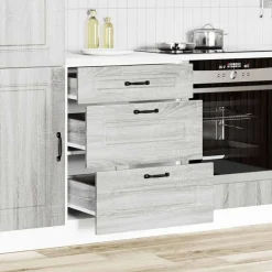 Armoires & Meubles De Rangement-vidaXL Armoire de cuisine Kalmar bois d'ingénierie Sonoma gris