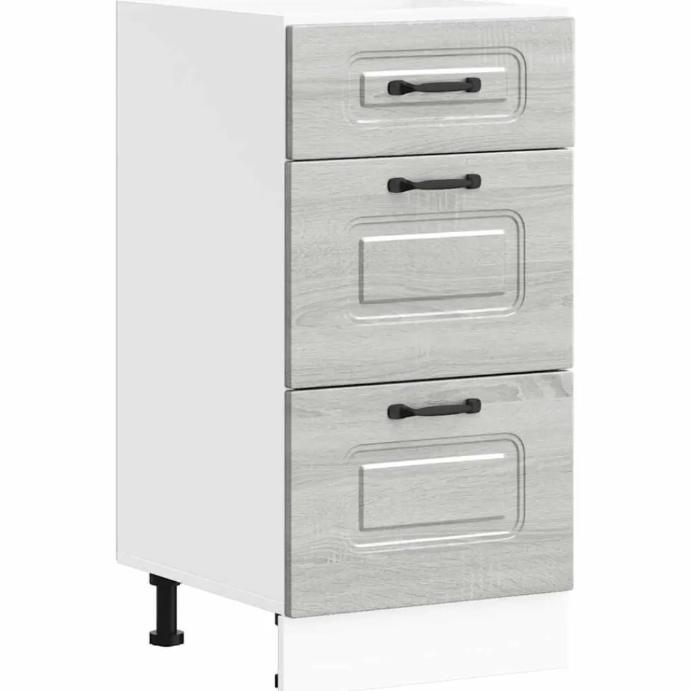 Armoires & Meubles De Rangement-vidaXL Armoire de cuisine Kalmar bois d'ingénierie Sonoma gris