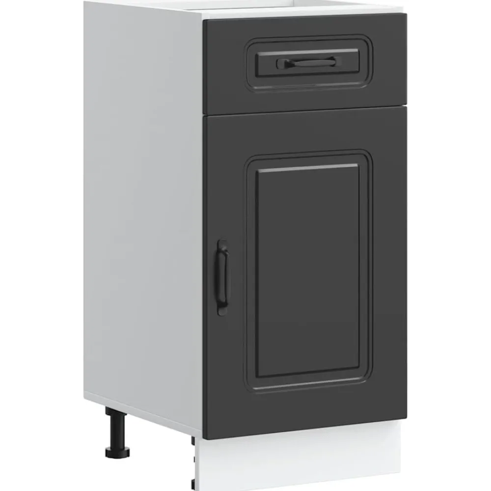 Armoires & Meubles De Rangement-vidaXL Armoire de cuisine Kalmar bois d'ingénierie Noir