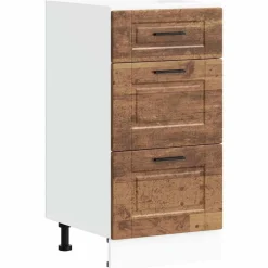 Armoires & Meubles De Rangement-vidaXL Armoire de cuisine Porto vieux bois bois d'ingénierie Bois ancien