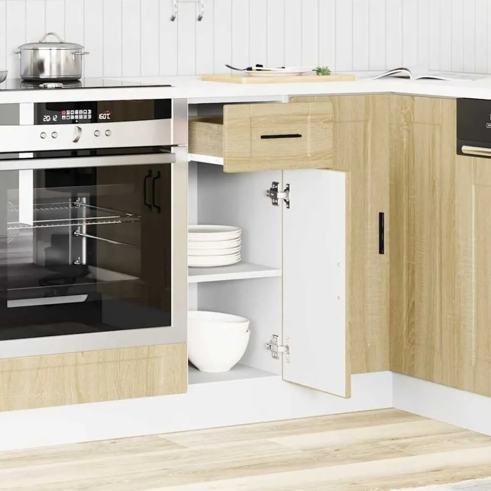 vidaXL Armoire de cuisine Porto chêne sonoma bois d'ingénierie