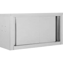 vidaXL Armoire de cuisine avec portes coulissantes 90x40x50 cm Inox