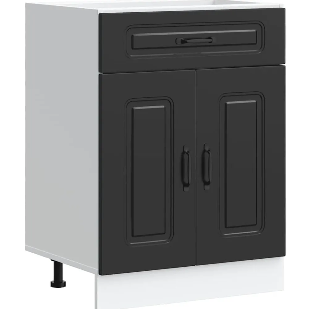 Armoires & Meubles De Rangement-vidaXL Armoire de cuisine Kalmar bois d'ingénierie Noir
