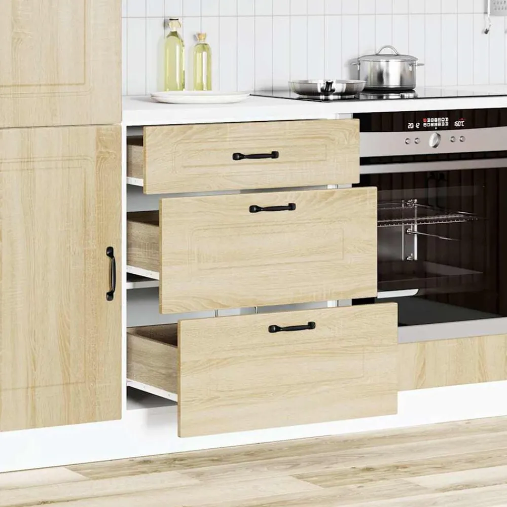 vidaXL Armoire de cuisine Kalmar chêne sonoma bois d'ingénierie