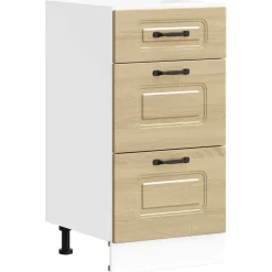 Armoires & Meubles De Rangement-vidaXL Armoire de cuisine Kalmar chêne sonoma bois d'ingénierie Chêne sonoma