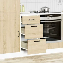 Armoires & Meubles De Rangement-vidaXL Armoire de cuisine Kalmar chêne sonoma bois d'ingénierie Chêne sonoma