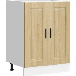 Armoires & Meubles De Rangement-vidaXL Armoire de cuisine Porto chêne sonoma bois d'ingénierie Chêne Sonoma