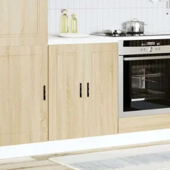 Armoires & Meubles De Rangement-vidaXL Armoire de cuisine Porto chêne sonoma bois d'ingénierie Chêne Sonoma