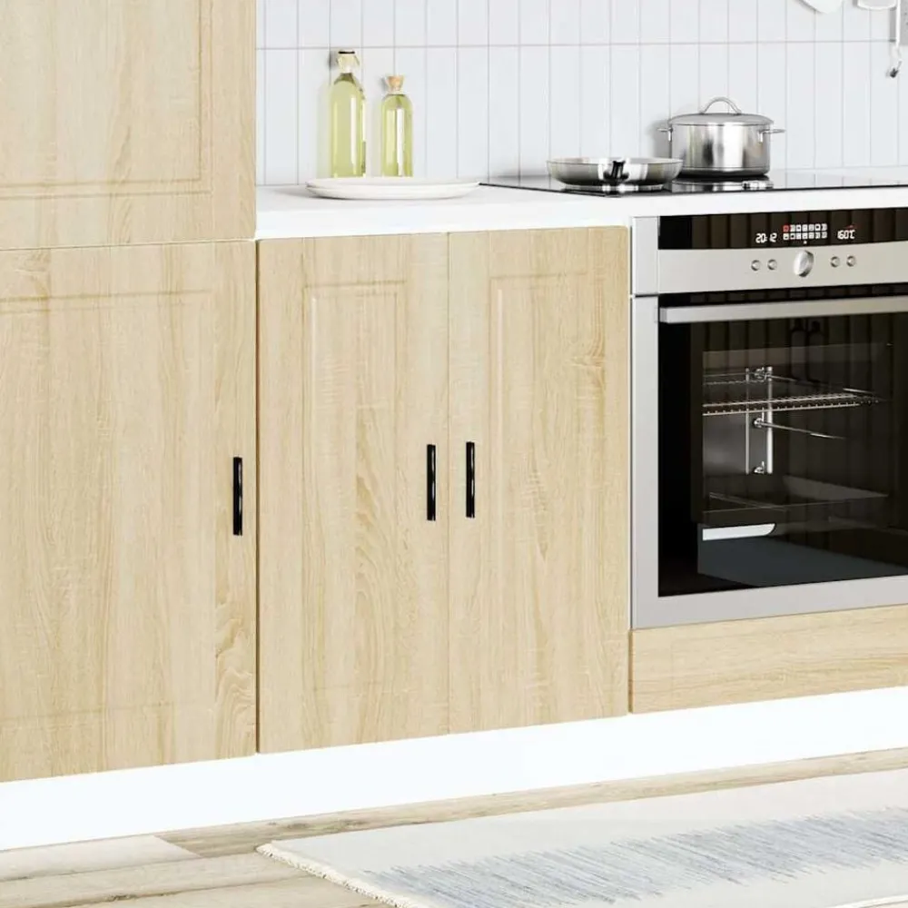 Armoires & Meubles De Rangement-vidaXL Armoire de cuisine Porto chêne sonoma bois d'ingénierie Chêne Sonoma