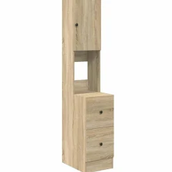 vidaXL Armoire de cuisine Beige 35 x 50 x 180 cm Bois d'ingénierie