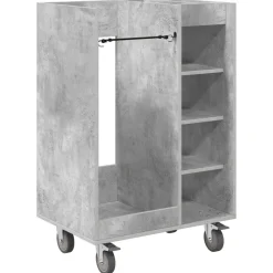 Loisirs De Plein Air-vidaXL Armoire de Golf avec roue Uni 65 x 45 x 98 cm Gris béton
