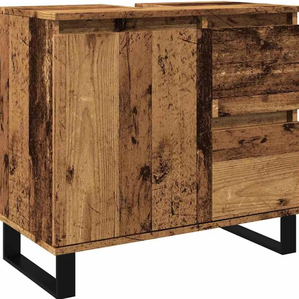 vidaXL Armoire de lavabo de salle de bain 65x33x60 cm