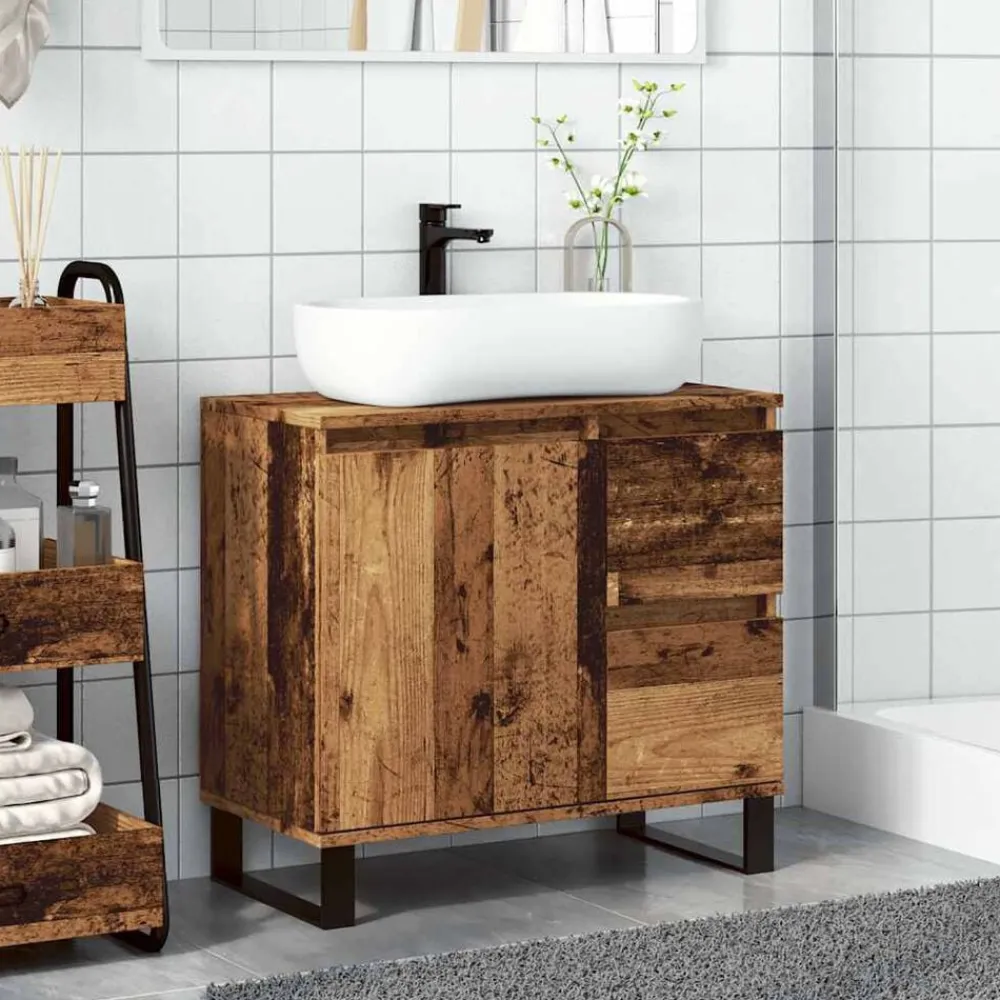 vidaXL Armoire de lavabo de salle de bain 65x33x60 cm