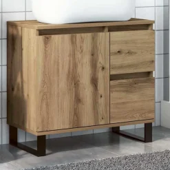 Ensembles De Meubles-vidaXL Armoire de lavabo de salle de bain chêne artisanal 65x33x60 cm ch&ecirc;ne artisanal