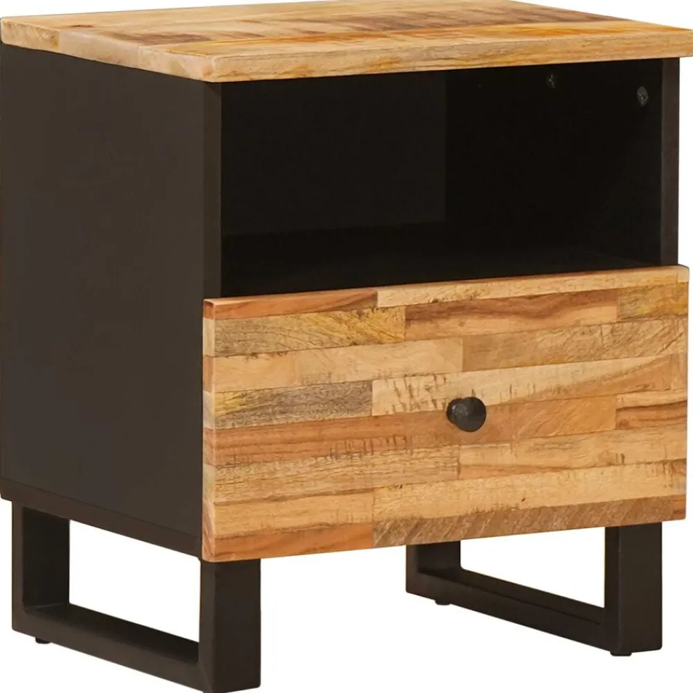 Tables-vidaXL Armoire de lit Marron 40 x 33 x 46 cm Bois de mangue massif