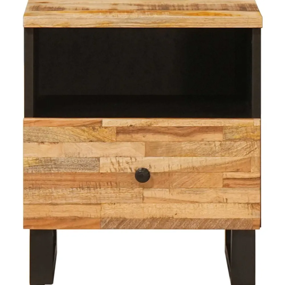 Tables-vidaXL Armoire de lit Marron 40 x 33 x 46 cm Bois de mangue massif