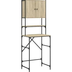 Accessoires Pour Appareils Électroménagers-vidaXL Armoire de machine à laver chêne sonoma 68x48,5x194 cm Ch&ecirc;ne sonoma