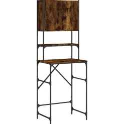 Accessoires Pour Appareils Électroménagers-vidaXL Armoire de machine à laver chêne fumé 68x48,5x194 cm Ch&ecirc;ne fumé