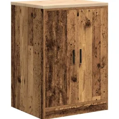 Stockage Industriel-vidaXL Armoire de rangement de garage 60x51x85 cm bois pin Vieux bois