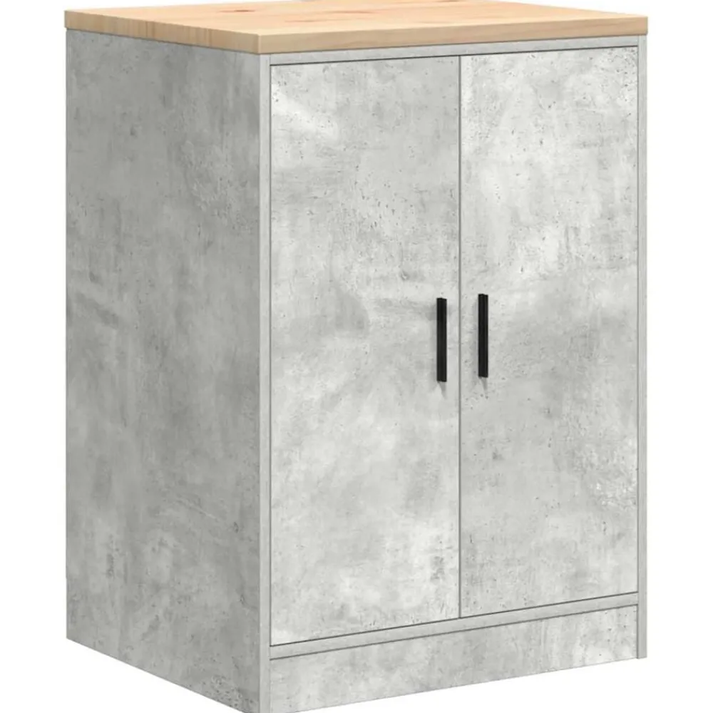 vidaXL Armoire de rangement de garage 60x51x85 cm bois pin