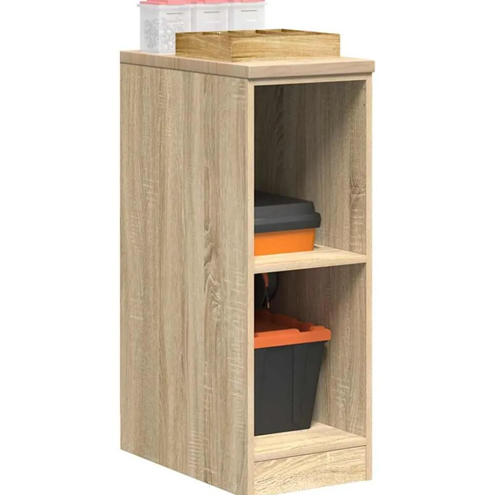 Stockage Industriel-vidaXL Armoire de rangement de garage chêne sonoma 30x51x85cm bois pin Chêne sonoma