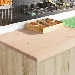Stockage Industriel-vidaXL Armoire de rangement de garage chêne sonoma 60x51x85cm bois pin Chêne sonoma