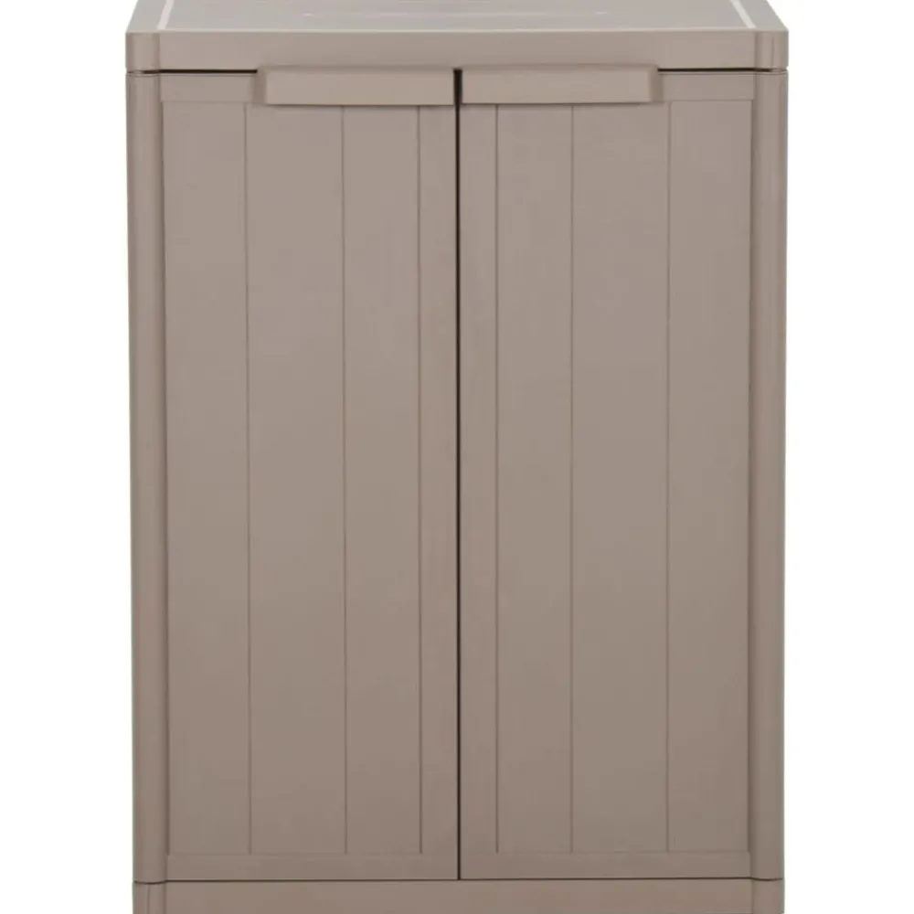 vidaXL Armoire de rangement jardin 65x45x88cm PP Aspect de bois
