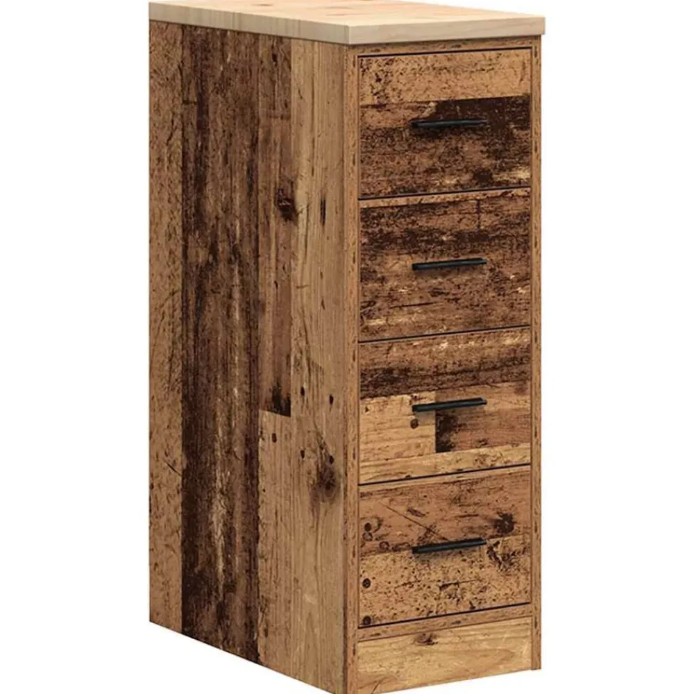 Stockage Industriel-vidaXL Armoire de rangement de garage 30x51x85 cm bois pin Vieux bois