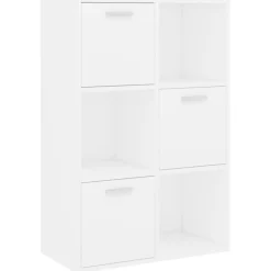 Étagères-vidaXL Armoire de rangement 60x29,5x90 cm Bois d'ingénierie Blanc