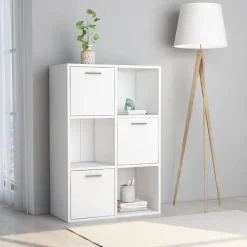 Étagères-vidaXL Armoire de rangement 60x29,5x90 cm Bois d'ingénierie Blanc