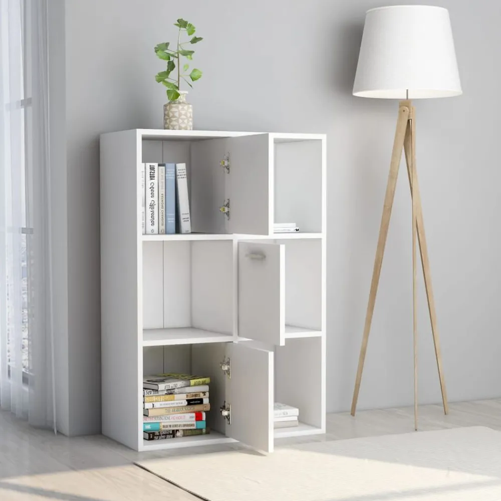 Étagères-vidaXL Armoire de rangement 60x29,5x90 cm Bois d'ingénierie Blanc