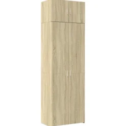 Armoires & Meubles De Rangement-vidaXL Armoire de rangement chêne sonoma 70x42,5x225 cm Chêne sonoma