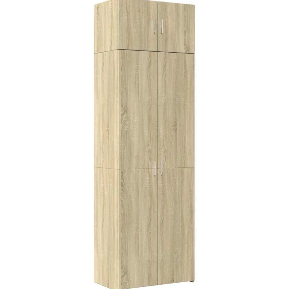 Armoires & Meubles De Rangement-vidaXL Armoire de rangement chêne sonoma 70x42,5x225 cm Chêne sonoma